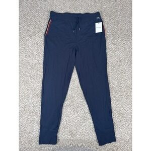 Paul Smith Lounge Pants Mens XL Navy Blue Artist Stripe Cotton Joggers